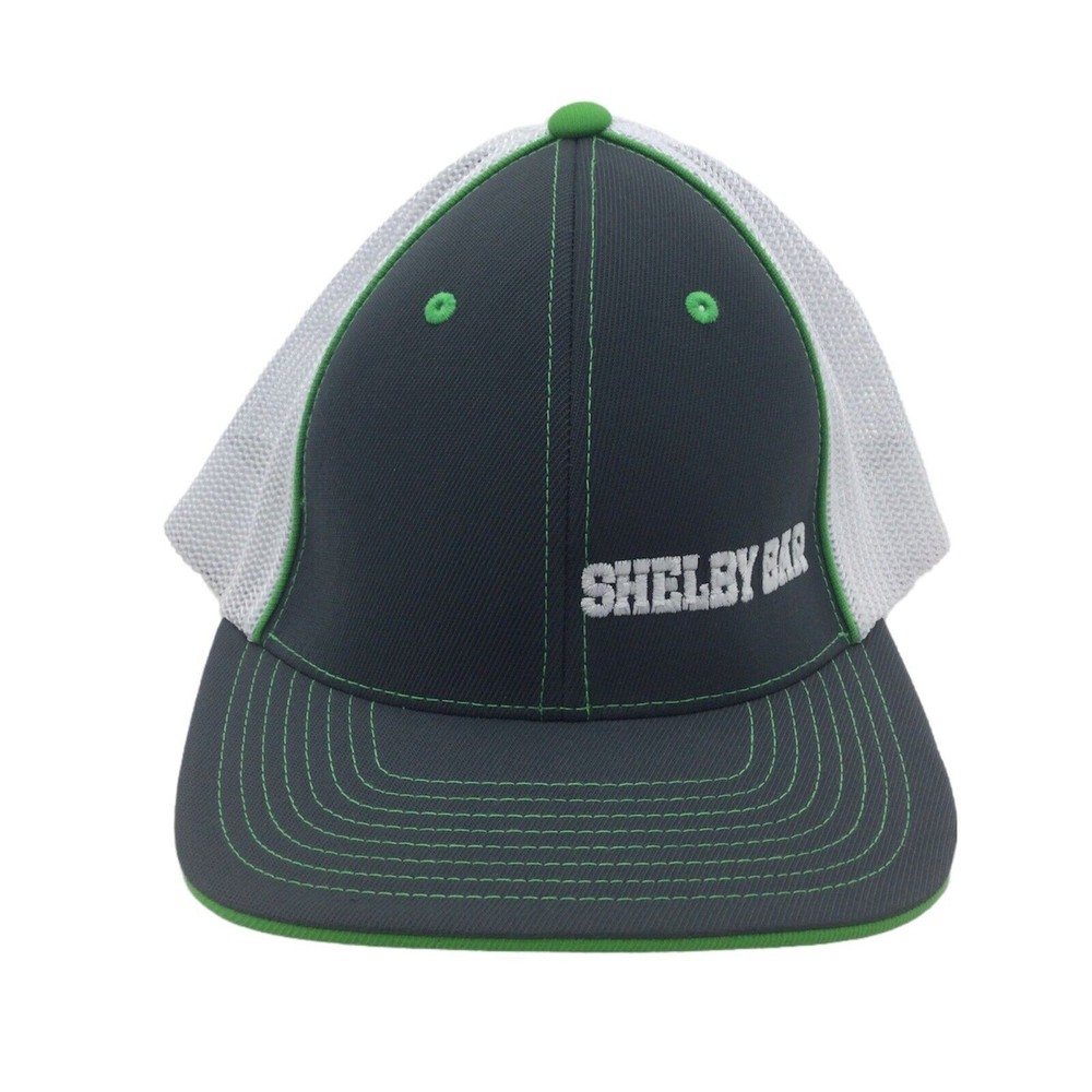 Pacific Headwear Pro model Mens Hat Cap Sm-Med 67/8-73/8 White Top Gray Bill